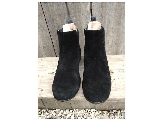 Stivaletti Dior Neri in Scamosciato e Pelle Glitter Nero - vista 3