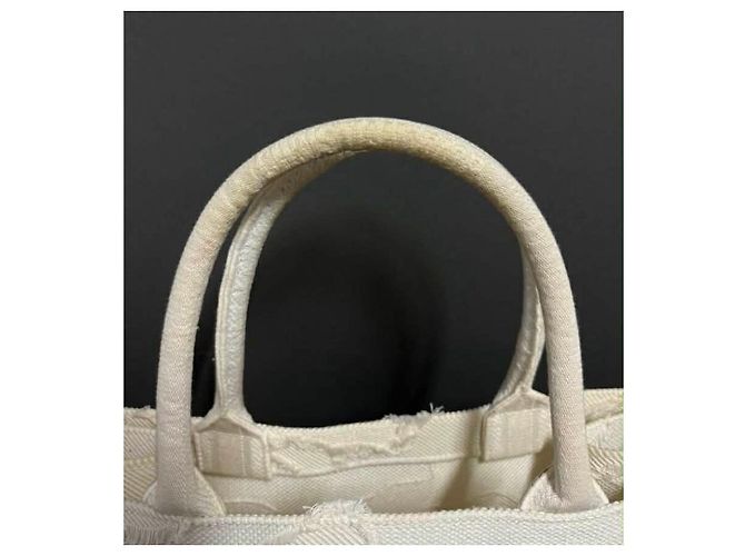 Borsa Dior Book Tote in tela jacquard Bianco - vista 6
