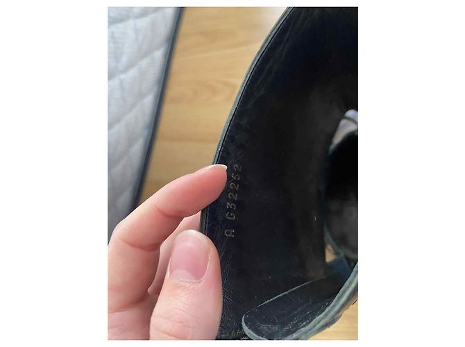 Botas Chanel de cuero negro - vista 8