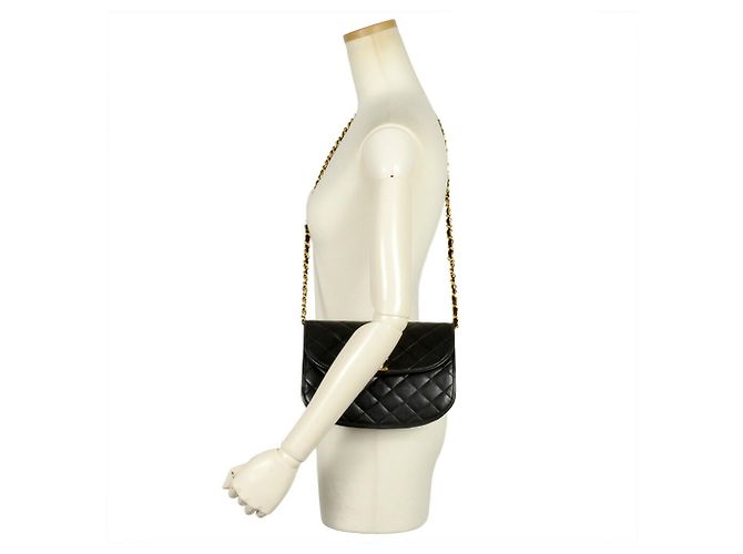 Borsa a Spalla Chanel Matelassé con Catena Nero - vista 8