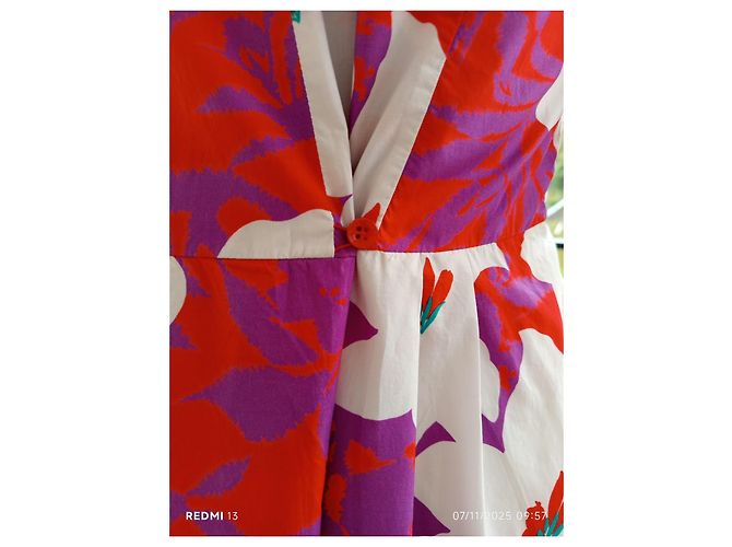 Vestido Etro de algodón con mangas cortas Multicolor - vista 5