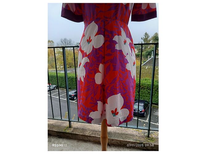 Vestido Etro de algodón con mangas cortas Multicolor - vista 8