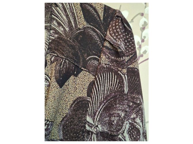 Diane Von Furstenberg Vestido envolvente de seda estampada Castaño - vista 3
