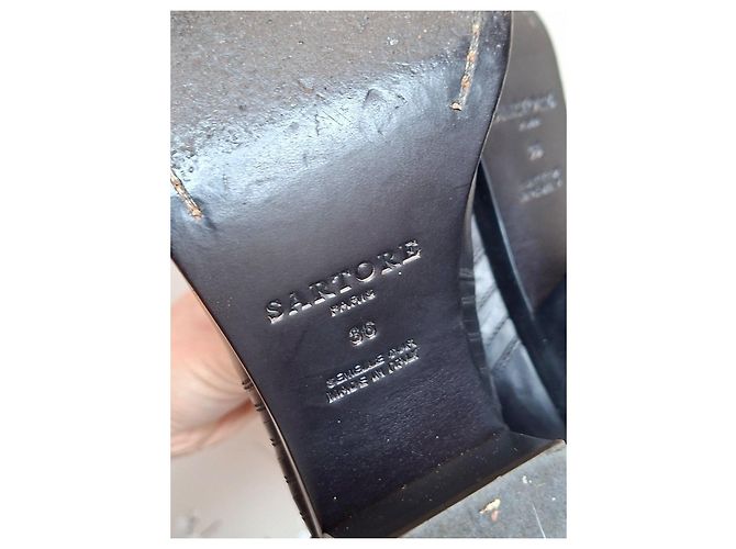 Botines de cuero negro Sartore - vista 7