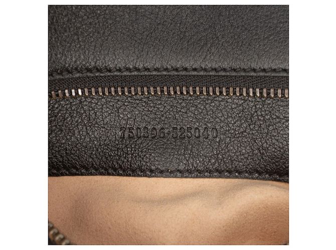 Borsa a secchiello convertibile in pelle di vitello nera Gucci Bamboo Diana piccola - vista 6