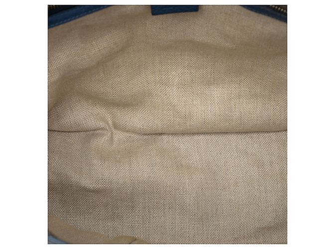 Borsa Tote convertibile Gucci in tela GG beige - vista 4
