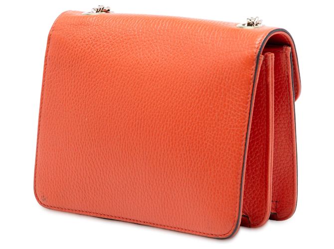 Gucci Arancione Piccolo Dollar in Pelle di Vitello Interlocking G Crossbody - vista 2