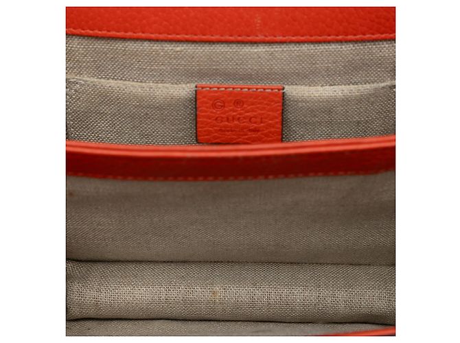 Gucci Arancione Piccolo Dollar in Pelle di Vitello Interlocking G Crossbody - vista 4