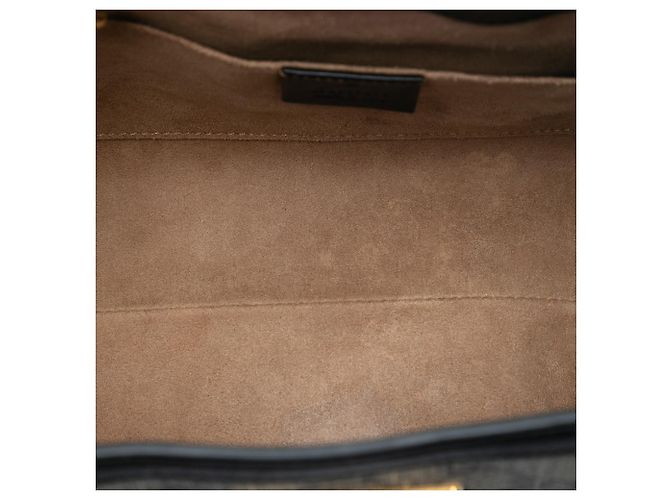 Gucci Braune Kleine GG Supreme Padlock Tote - Ansicht 4
