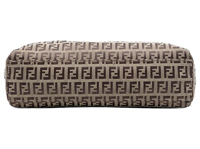 Braune Zucchino-Canvas-Tasche von Fendi Beige - Ansicht 3