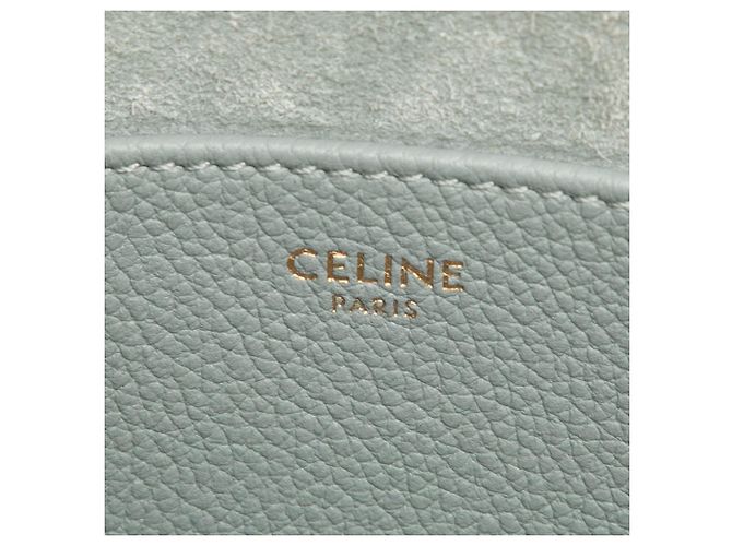 Céline Borsa Tote Anais Triomphe in pelle di vitello grigio goffrato Celine Mini Marrone - vista 5