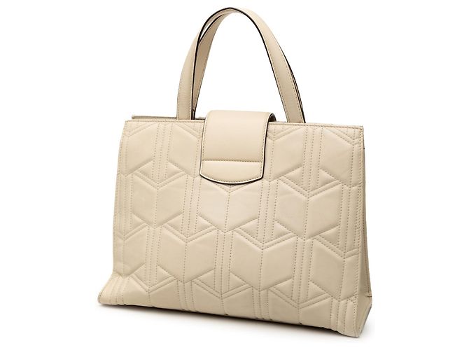 Bolsa Gucci Dionysus em couro acolchoado branco com web Cru - vista 2