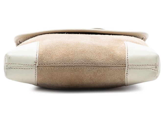 LOEWE Borsa a tracolla in suede marrone Anagram - vista 3