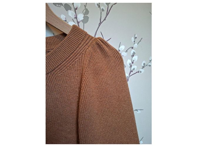 Vestido corto de punto camel de Vanessa Bruno Camello - vista 4