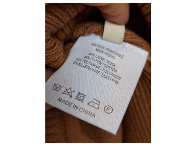 Vestido corto de punto camel de Vanessa Bruno Camello - vista 6
