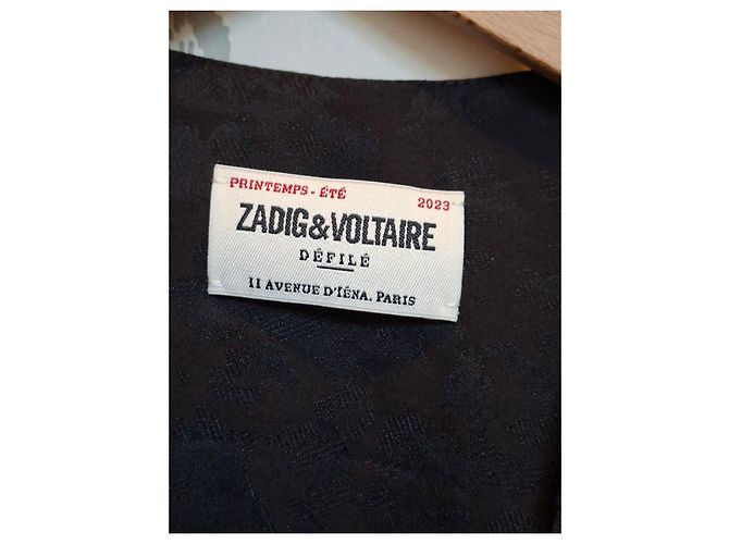 Vestido de seda negro Zadig & Voltaire - vista 2