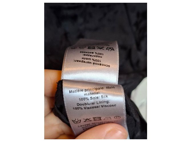Vestido de seda negro Zadig & Voltaire - vista 6