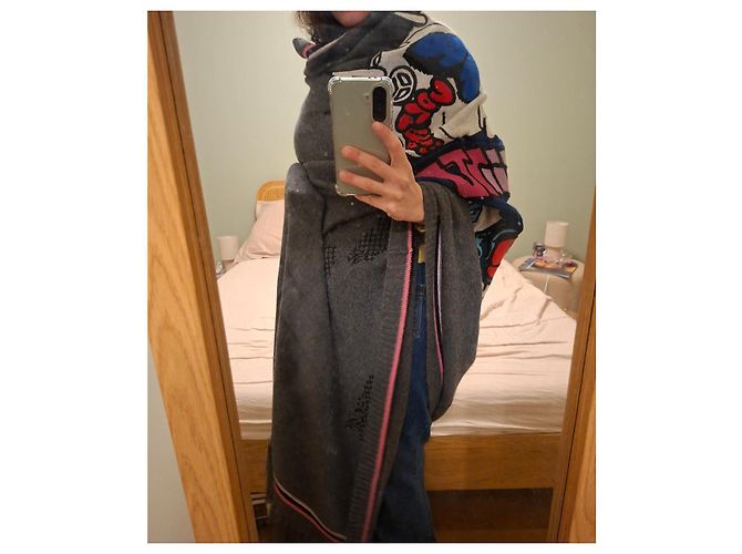 Sciarpa in Cashmere Zadig & Voltaire Multicolore Grigio - vista 10