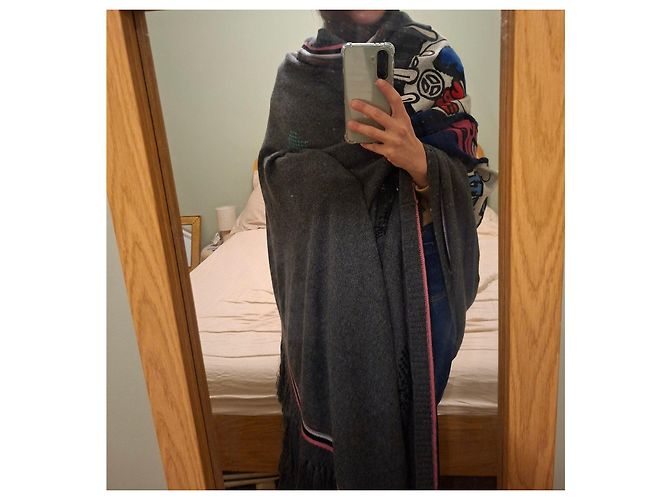 Sciarpa in Cashmere Zadig & Voltaire Multicolore Grigio - vista 8