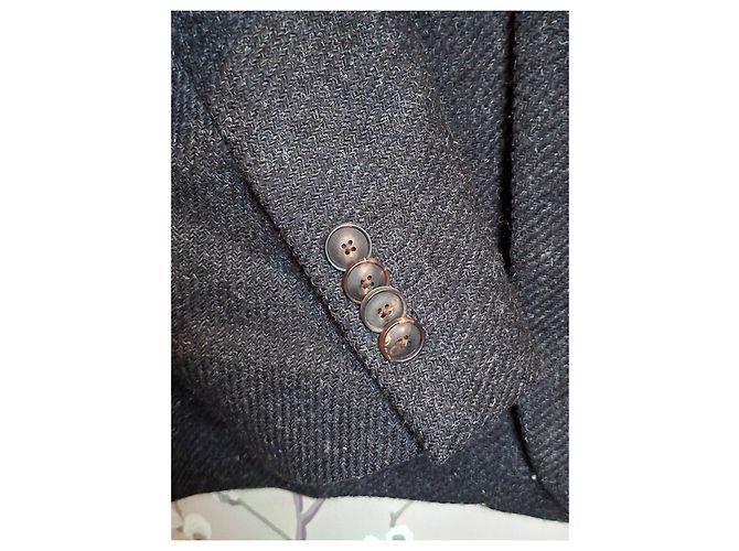 Autre Marque ASPALTE Tweedjacke grau Wolle - Ansicht 7