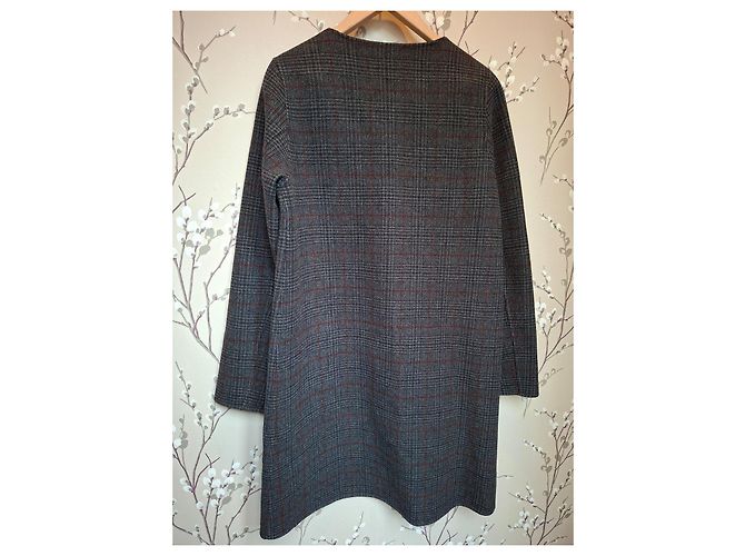 Gerard Darel Cappotto in Lana a Quadri Gérard Darel Grigio Rosso - vista 6