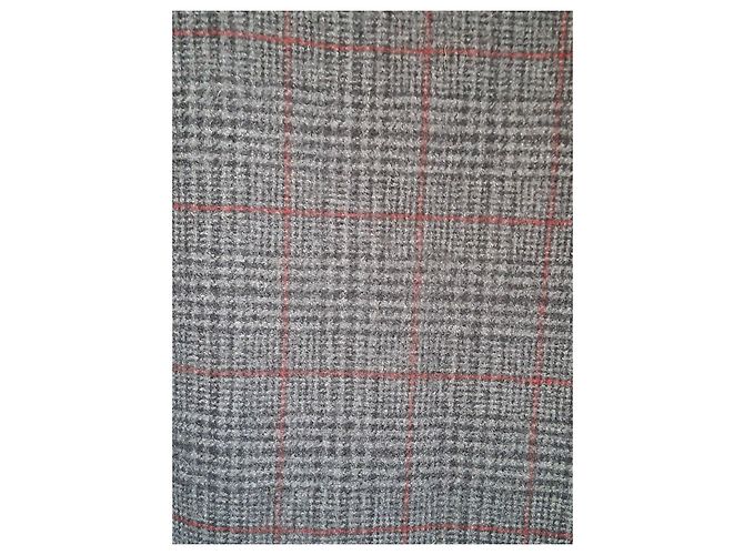 Gerard Darel Cappotto in Lana a Quadri Gérard Darel Grigio Rosso - vista 7