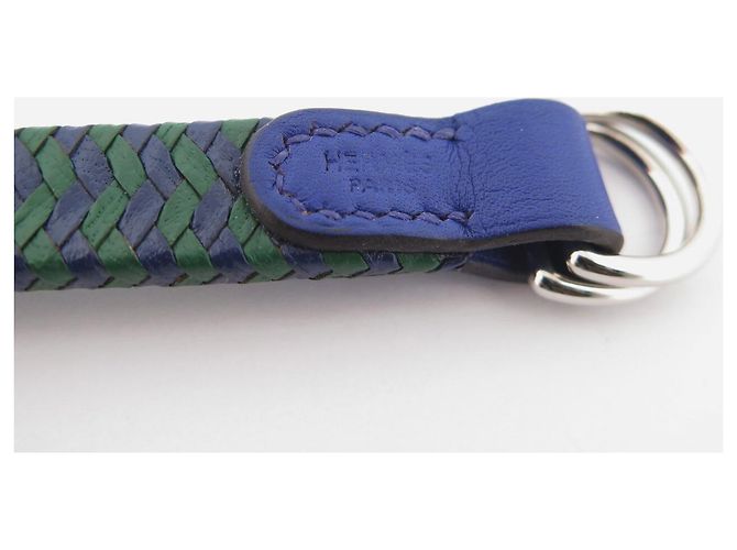 Hermès NUEVA HEBILLA HERMES TRAIT D'UNION PARA CINTURÓN DE BUFANDA TWILLY Azul - vista 4