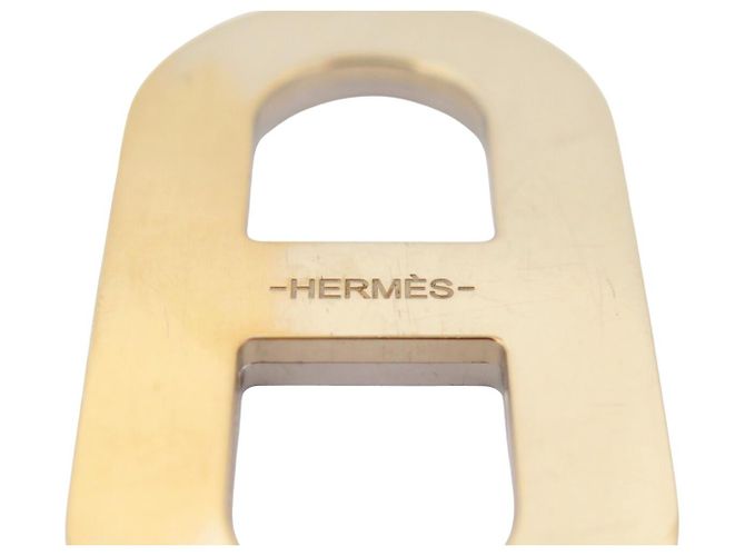 Ring Hermès ANELLO PER SCIARPA HERMES CATENA ANCORATA REVERSIBILE ORO ARGENTO - vista 4
