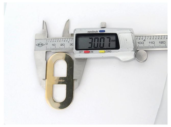 Ring Hermès ANELLO PER SCIARPA HERMES CATENA ANCORATA REVERSIBILE ORO ARGENTO - vista 7