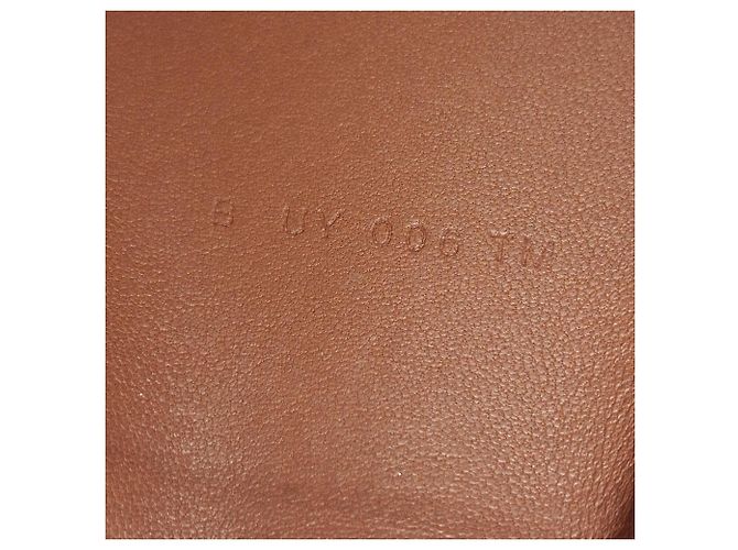 Portafoglio compatto Hermès in pelle di vitello marrone Rosso - vista 7