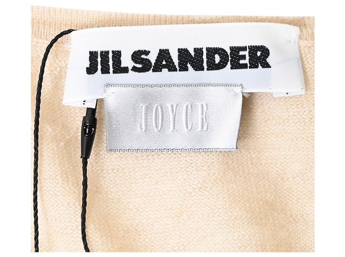 Suéter V-Neck Jil Sander en cachemira beige - vista 4