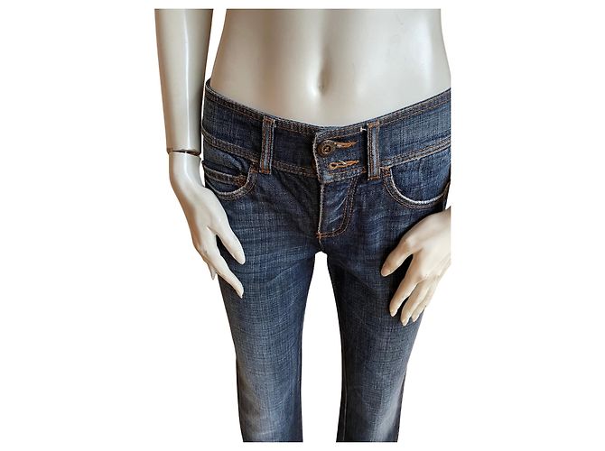 Jeans Rectos Cortos Ermanno Scervino – Scervino Street ✨ Azul - vista 2