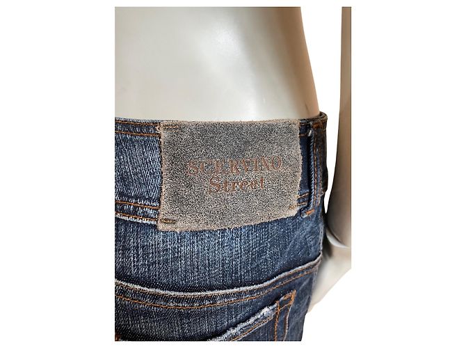 Jeans Rectos Cortos Ermanno Scervino – Scervino Street ✨ Azul - vista 4