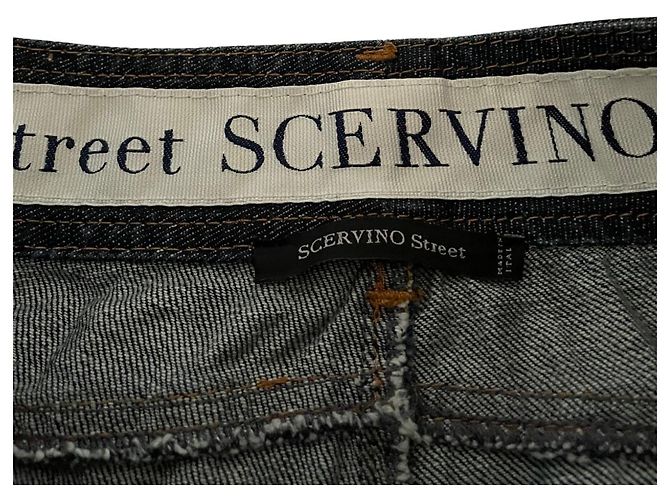 Jeans Rectos Cortos Ermanno Scervino – Scervino Street ✨ Azul - vista 7