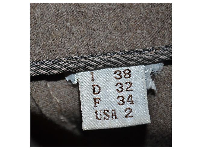 Pantalones Brunello Cucinelli de lana marrón Castaño - vista 4
