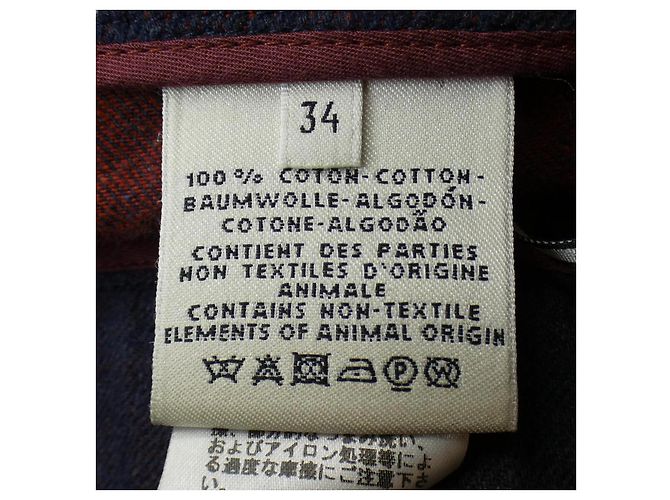 Hermès Hermes Hose 34 Blau Marineblau - Ansicht 3