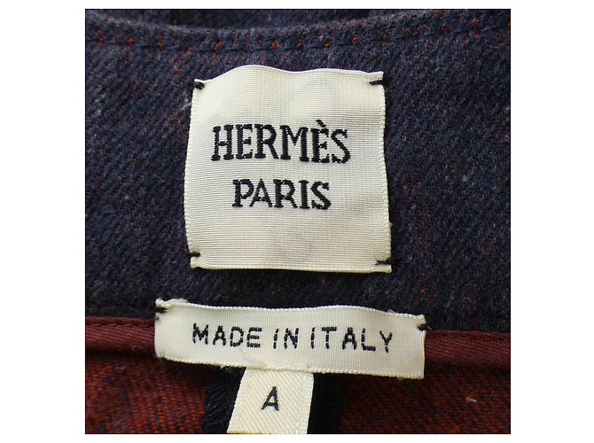 Hermès Hermes Hose 34 Blau Marineblau - Ansicht 4