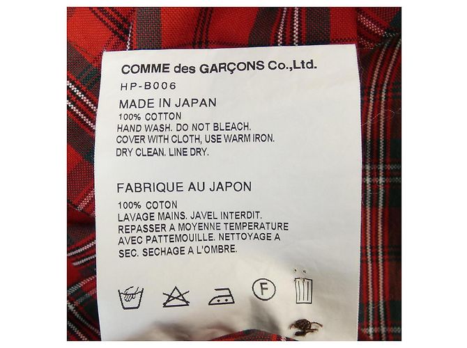 Comme Des Garcons Comme des Garçons Homme Shirt Roja - vista 3