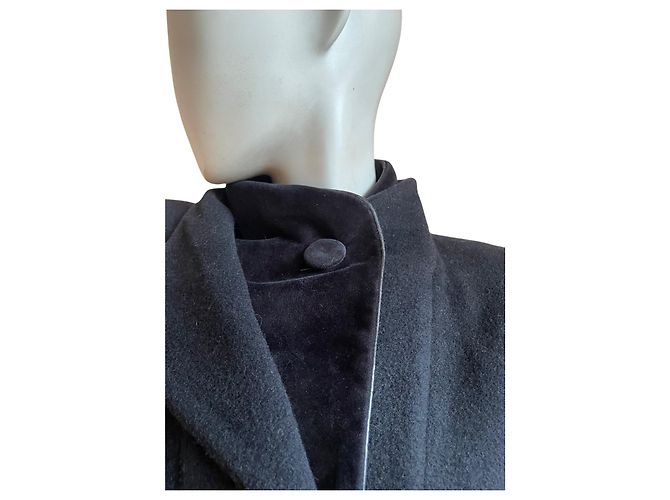 Autre Marque  Manteau long oversize en laine & cachemire – Un Jour Ailleurs Paris ✨ Noir - vue 2