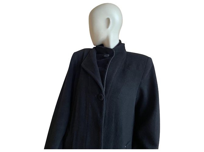 Autre Marque  Manteau long oversize en laine & cachemire – Un Jour Ailleurs Paris ✨ Noir - vue 3