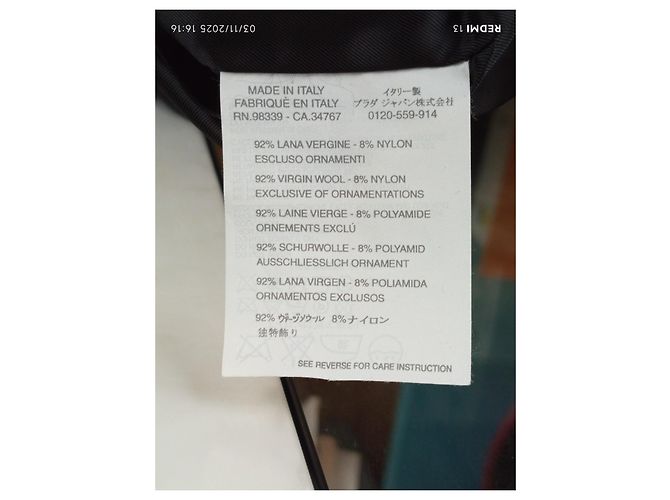 Gonna Miu Miu nera in lana e nylon Nero - vista 11