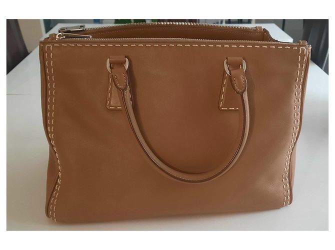 Saffiano Prada Galleria in ottime condizioni Cammello - vista 4