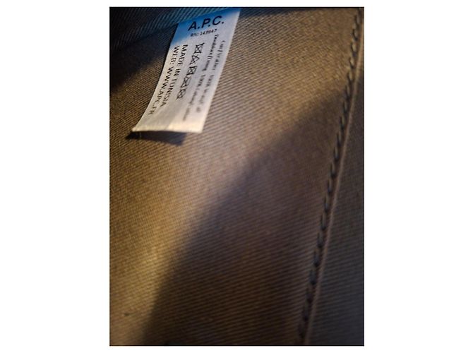 Autre Marque Borsa a spalla in pelle grigia A.P.C. Grigio - vista 11
