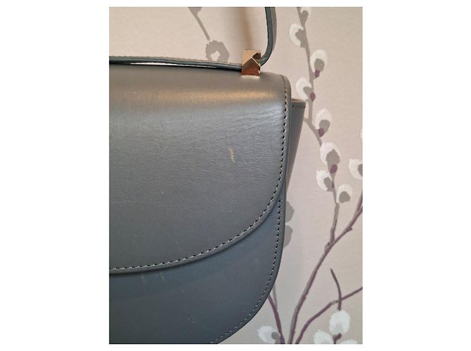 Autre Marque Borsa a spalla in pelle grigia A.P.C. Grigio - vista 3