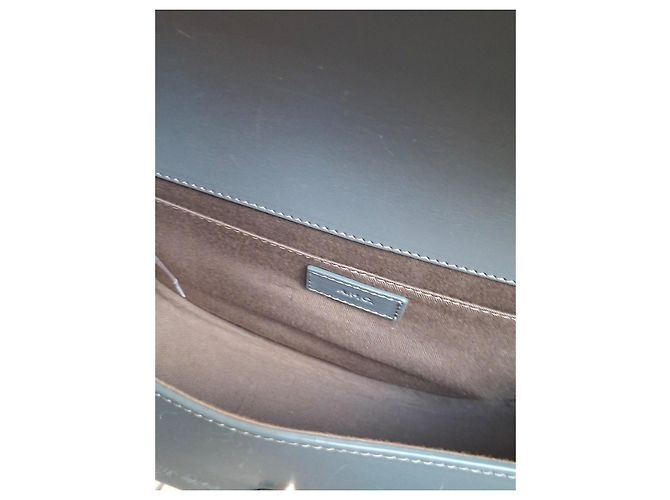 Autre Marque Borsa a spalla in pelle grigia A.P.C. Grigio - vista 9