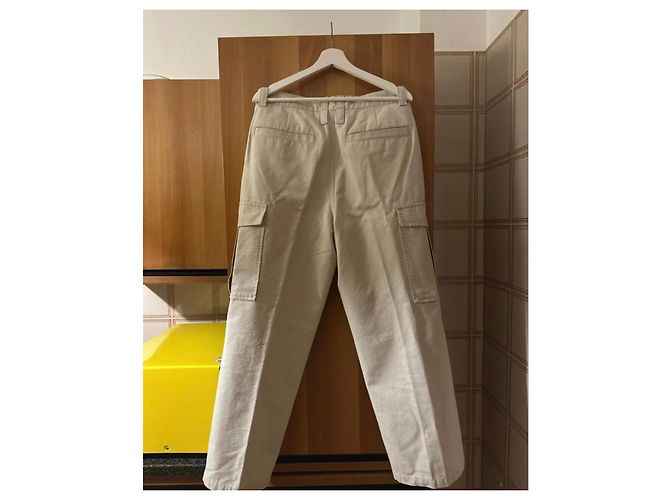 Pantaloni cargo in cotone beige Acne Studios - vista 5