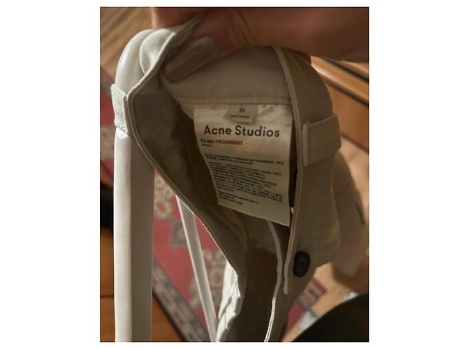 Pantaloni cargo in cotone beige Acne Studios - vista 6