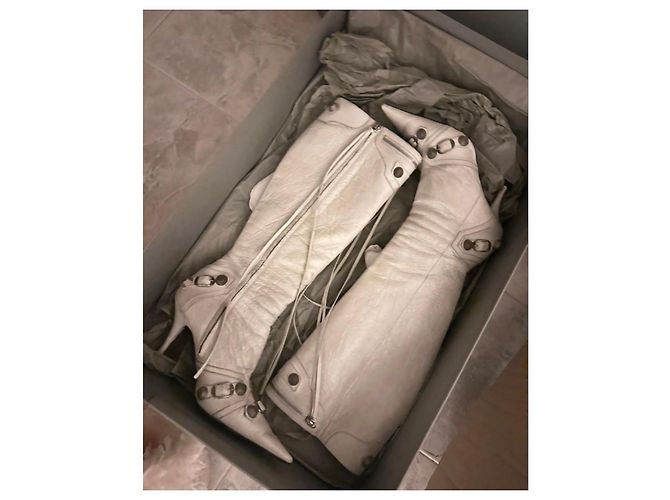 Botas altas Cagole de Balenciaga Blanco - vista 5