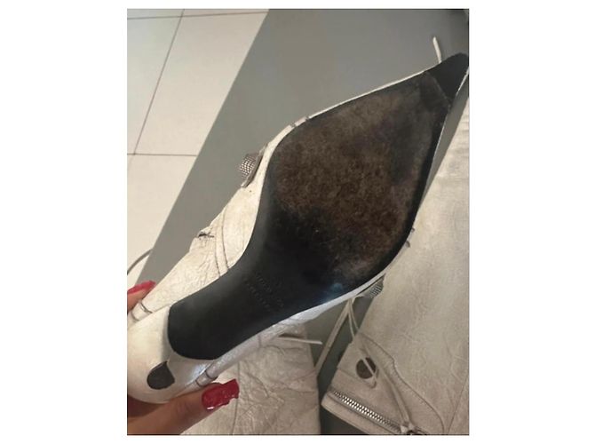 Botas altas Cagole de Balenciaga Blanco - vista 9