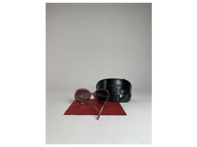 Vintage Loewe Madrid Übergroße Sonnenbrille Lila - Ansicht 2